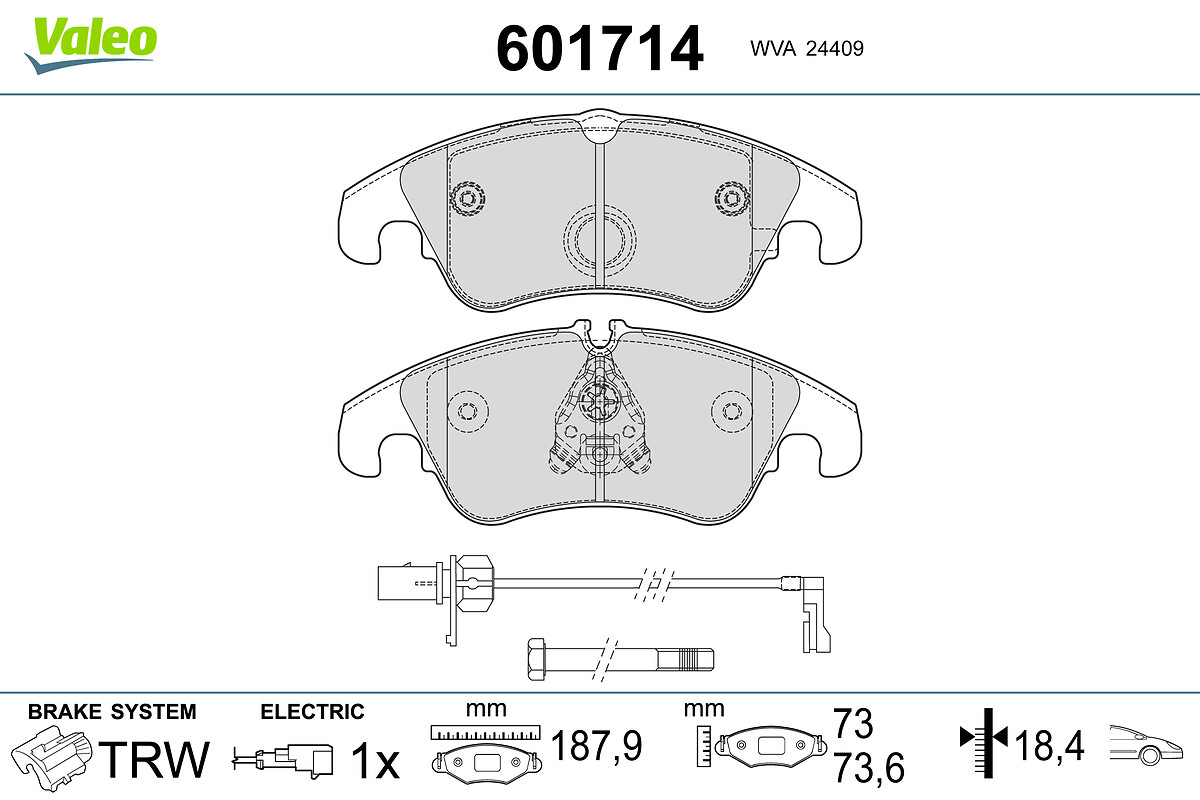 BRAKE PADS AUDI A6 A7 SPORTBACK Q5 FR